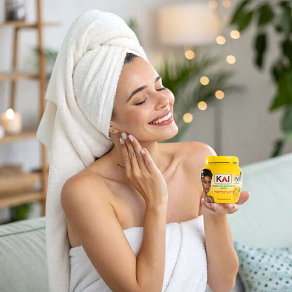 Kai Crema Facial Aclarante Rosas, Limon, Zanahoria 120ml 1pz Momento De Aplicación Día Tipo De Piel Limon - Image 2