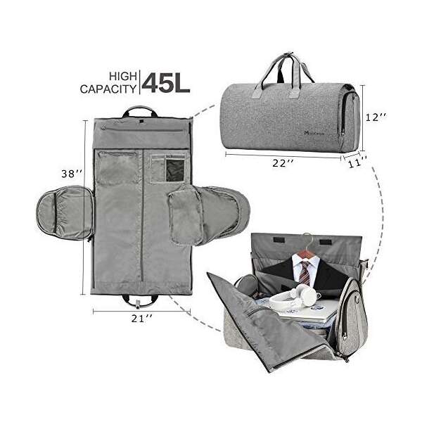 Bolsa Convertible Para Ropa Con Bandolera, Bolso De Lona Mod - Image 2