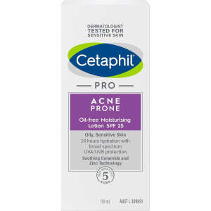 Cetaphil Loción Hidratante Facial Sin Aceite Prevencion Acne Momento De Aplicación Día Tipo De Piel Sensible