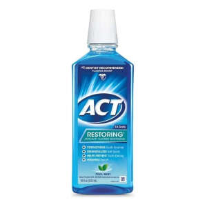 Act- Enjuague Bucal, Anti Caries, Con Flúor De Menta Fresca