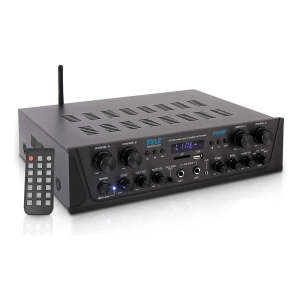 Amplificador Pyle Pta44bt Karaoke Inalámbrico Bluetooth 500w Color Negro Potencia De Salida Rms 500 W