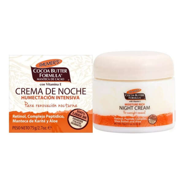 Crema Facial Nocturna Con Retinol Y Péptidos De Palmer's Momento De Aplicación Noche Tipo De Piel Todo Tipo De Piel - Image 4