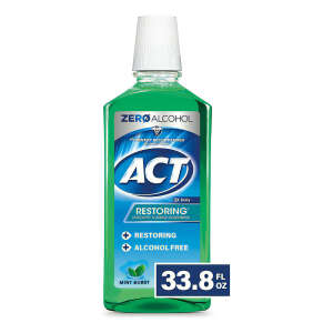 Act Restoring Zero Alcohol Enjuague Bucal 2x Daily 33.8 Oz