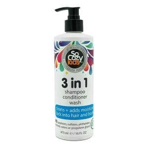 Socozy 3 En 1 Shampoo + Acondicionado + Body Wash (473ml)