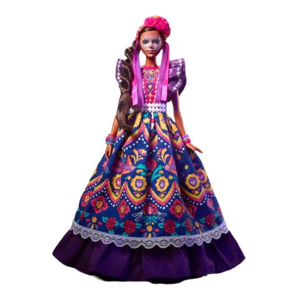 Mattel Muñeca Barbie Dia De Muertos 2022 Vestido Tradicional - Image 4